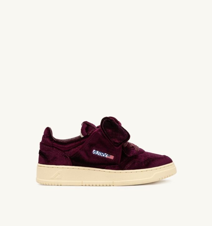 MEDALIST LOW BOW ‚VELVET‘ SNEAKERS COLOR BURGUNDY