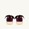 MEDALIST LOW BOW ‚VELVET‘ SNEAKERS COLOR BURGUNDY