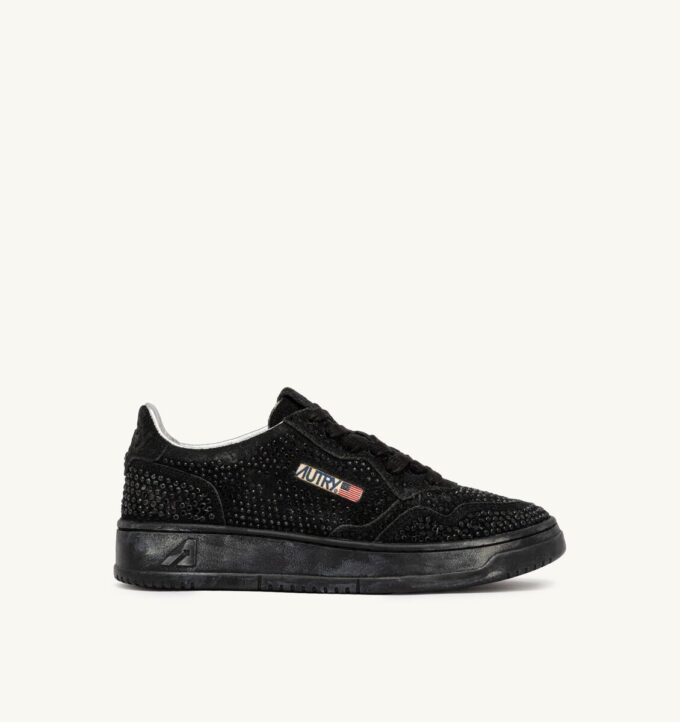 MEDALIST LOW ‚CRYSTAL‘ MICRO RHINESTONES SNEAKERS BLACK MEDALIST LOW ‚CRYSTAL‘ MICRO RHINESTONES SNEAKERS BLACK