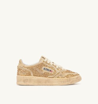 MEDALIST LOW ‚CRYSTAL‘ MICRO RHINESTONES SNEAKERS BRONZE