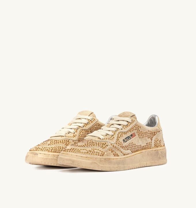 MEDALIST LOW ‚CRYSTAL‘ MICRO RHINESTONES SNEAKERS BRONZE MEDALIST LOW ‚CRYSTAL‘ MICRO RHINESTONES SNEAKERS BRONZE