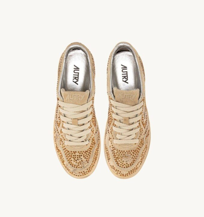 MEDALIST LOW ‚CRYSTAL‘ MICRO RHINESTONES SNEAKERS BRONZE MEDALIST LOW ‚CRYSTAL‘ MICRO RHINESTONES SNEAKERS BRONZE