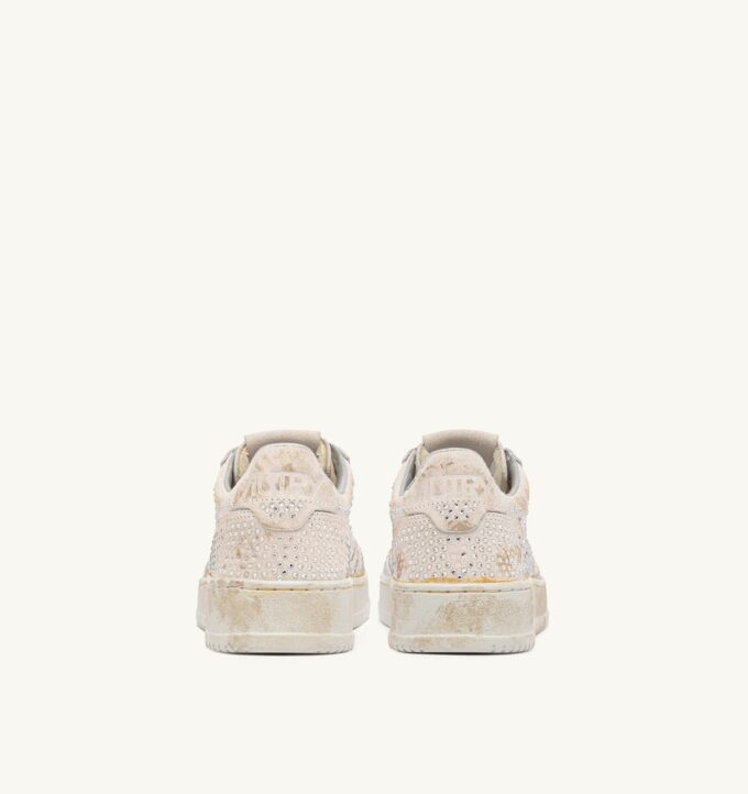 MEDALIST LOW ‚CRYSTAL‘ MICRO RHINESTONES SNEAKERS WHITE