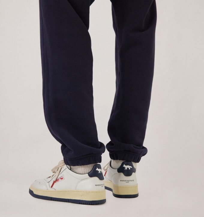 MEDALIST LOW ‚MAISON KITSUNÉ‘ SNEAKER AUS WEISSEM UND TONROTEM LEDER
