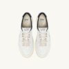 MEDALIST LOW ‚MAISON KITSUNÉ‘ SNEAKER AUS WEISSEM UND BLAUEM LEDER MEDALIST LOW ‚MAISON KITSUNÉ‘ SNEAKER AUS WEISSEM UND BLAUEM LEDER