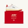 MEDALIST LOW ‚MAISON KITSUNÉ‘ SNEAKER AUS WEISSEM UND TONROTEM LEDER