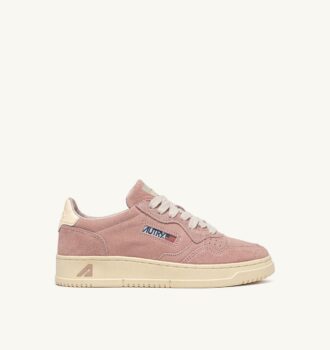MEDALIST LOW SNEAKER AUS SEIDE UND OFF-WHITE-WILDLEDER