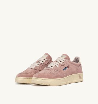 MEDALIST LOW SNEAKER AUS SEIDE UND OFF-WHITE-WILDLEDER