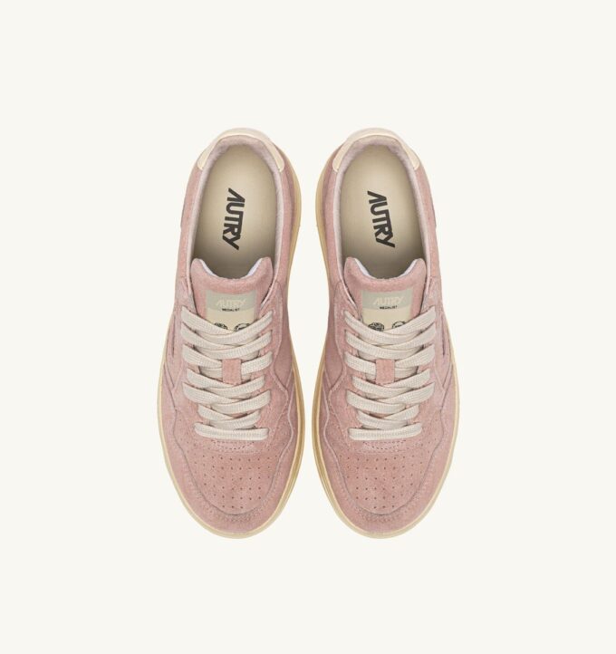 MEDALIST LOW SNEAKER AUS SEIDE UND OFF-WHITE-WILDLEDER MEDALIST LOW SNEAKER AUS SEIDE UND OFF-WHITE-WILDLEDER