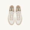 MEDALIST LOW SNEAKER AUS WEISSEM UND BRAUNEM ZUCKERWILDTIER UND LEDER MEDALIST LOW SNEAKER AUS WEISSEM UND BRAUNEM ZUCKERWILDTIER UND LEDER