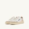MEDALIST LOW SNEAKER AUS WEISSEM UND BURGUNDERROTENEM WILDLEDER UND LEDER MEDALIST LOW SNEAKER AUS WEISSEM UND BURGUNDERROTENEM WILDLEDER UND LEDER