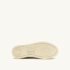 MEDALIST LOW SNEAKER AUS WEISSEM UND COVERT GRÜNEM LEDER-WILDLEDER