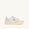MEDALIST LOW SNEAKER AUS WEISSEM UND GLITZERLEDER MEDALIST LOW SNEAKER AUS WEISSEM UND GLITZERLEDER