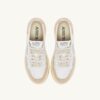 MEDALIST LOW SNEAKER AUS WEISSEM UND GOLDENEM LEDER