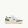 MEDALIST LOW SNEAKER AUS WEISSEM UND GRAUEM LEDER-WILDLEDER MEDALIST LOW SNEAKER AUS WEISSEM UND GRAUEM LEDER-WILDLEDER