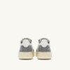 MEDALIST LOW SNEAKER AUS WEISSEM UND GRAUEM LEDER-WILDLEDER MEDALIST LOW SNEAKER AUS WEISSEM UND GRAUEM LEDER-WILDLEDER