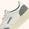 MEDALIST LOW SNEAKER AUS WEISSEM UND GRAUEM LEDER-WILDLEDER MEDALIST LOW SNEAKER AUS WEISSEM UND GRAUEM LEDER-WILDLEDER