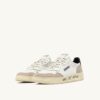 MEDALIST LOW SNEAKER AUS WEISSEM UND SCHWARZEM LEDER UND WILDLEDER MIT SCHRIFTZUG MEDALIST LOW SNEAKER AUS WEISSEM UND SCHWARZEM LEDER UND WILDLEDER MIT SCHRIFTZUG