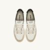 MEDALIST LOW SNEAKER AUS WEISSEM UND SCHWARZEM LEDER UND WILDLEDER MIT SCHRIFTZUG MEDALIST LOW SNEAKER AUS WEISSEM UND SCHWARZEM LEDER UND WILDLEDER MIT SCHRIFTZUG