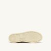 MEDALIST LOW SNEAKER AUS WEISSEM UND SILBERBLAUEM LEDER-WILDLEDER