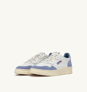 MEDALIST LOW SNEAKER AUS WILDLEDER UND LEDER, FARBE WEISS UND CLAUDIA