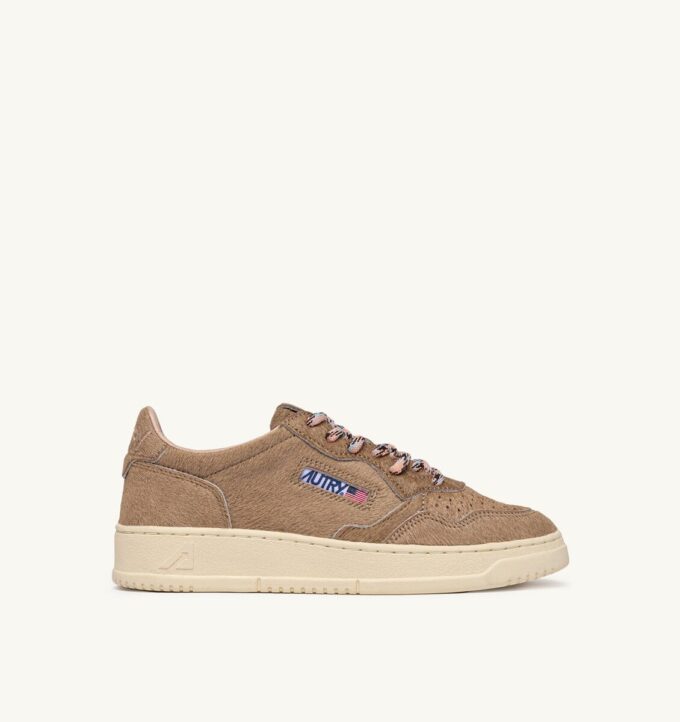 MEDALIST LOW SNEAKER IN BEIGE PONY HAIR EFFECT MEDALIST LOW SNEAKER IN BEIGE PONY HAIR EFFECT