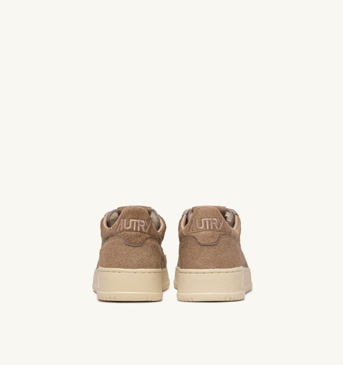 MEDALIST LOW SNEAKER IN BEIGE PONY HAIR EFFECT MEDALIST LOW SNEAKER IN BEIGE PONY HAIR EFFECT