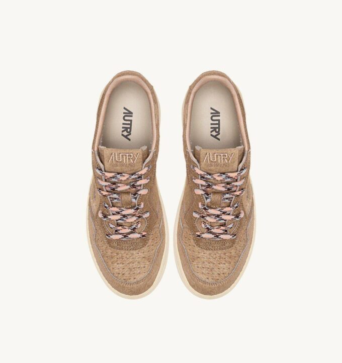 MEDALIST LOW SNEAKER IN BEIGE PONY HAIR EFFECT MEDALIST LOW SNEAKER IN BEIGE PONY HAIR EFFECT