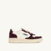MEDALIST LOW SNEAKER IN LEDER MARSHMALLOW UND AMARONE GLITTER