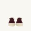 MEDALIST LOW SNEAKER IN LEDER MARSHMALLOW UND AMARONE GLITTER