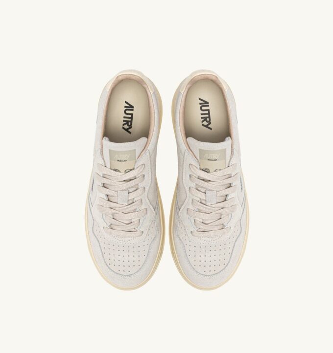 MEDALIST LOW SNEAKER IN MARMOR- UND OFF-WHITE-WILDLEDER MEDALIST LOW SNEAKER IN MARMOR- UND OFF-WHITE-WILDLEDER