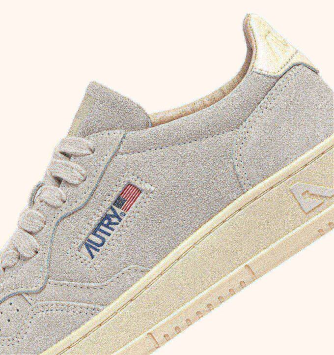 MEDALIST LOW SNEAKER IN MARMOR- UND OFF-WHITE-WILDLEDER MEDALIST LOW SNEAKER IN MARMOR- UND OFF-WHITE-WILDLEDER