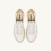 MEDALIST LOW SNEAKER IN WEISSEM UND SANDSTORM-LEDER-WILDLEDER MEDALIST LOW SNEAKER IN WEISSEM UND SANDSTORM-LEDER-WILDLEDER