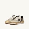MEDALIST LOW SNEAKER SUPER VINTAGE AUS LEDER UND MESH, FARBE GRAU, WEISS UND GOLD