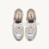 MEDALIST LOW SNEAKER SUPER VINTAGE IN SILBERFARBENEM METALISIERTEM LEDER