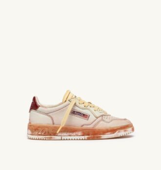 MEDALIST LOW SNEAKER SUPER VINTAGE IN SPA BLAU UND RUSSET BROWN LEDER