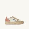 MEDALIST LOW SNEAKER SUPER VINTAGE IN WEISSEM CAMEO-BRAUN UND SAFARI-LEDER