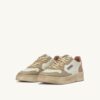 MEDALIST LOW SNEAKER SUPER VINTAGE IN WEISSEM CAMEO-BRAUN UND SAFARI-LEDER