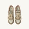 MEDALIST LOW SNEAKER SUPER VINTAGE IN WEISSEM CAMEO-BRAUN UND SAFARI-LEDER