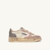 MEDALIST LOW SNEAKER SUPER VINTAGE IN WEISSEM ROSE- UND SCHARFTABELLENLEDER