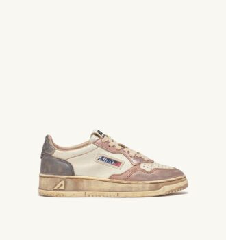 MEDALIST LOW SNEAKER SUPER VINTAGE IN WEISSEM ROSE- UND SCHARFTABELLENLEDER