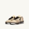 MEDALIST LOW SNEAKER SUPER VINTAGE IN WEISSEM UND BRAUNEN ZUCKERLEDER