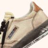 MEDALIST LOW SNEAKER SUPER VINTAGE IN WEISSEM UND BRAUNEN ZUCKERLEDER
