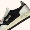 MEDALIST LOW SNEAKERS SUPER VINTAGE IN WEISSEM MESH, SILBERNEM WILDLEDER UND SCHWARZEM LEDER MEDALIST LOW SNEAKERS SUPER VINTAGE IN WEISSEM MESH, SILBERNEM WILDLEDER UND SCHWARZEM LEDER