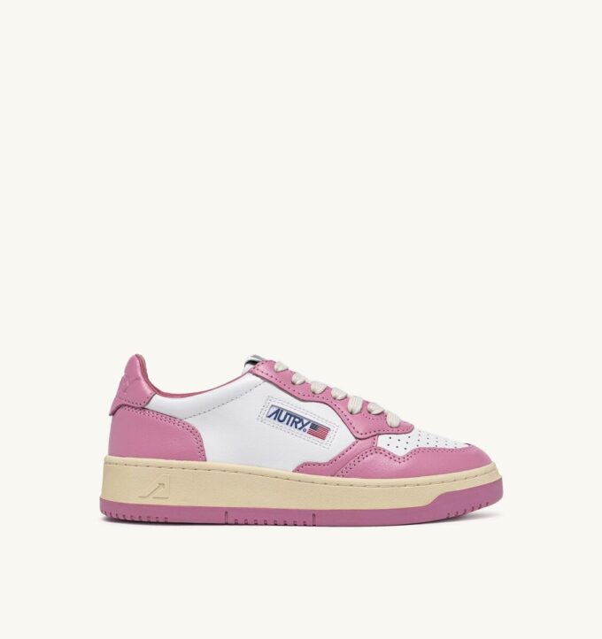 MEDALIST LOW SNEAKERS ZWEIFARBIG IN WEISSEM UND POLIGNAC LEDER