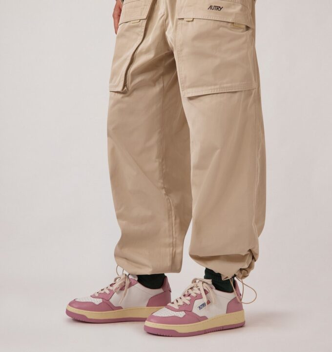 MEDALIST LOW SNEAKERS ZWEIFARBIG IN WEISSEM UND POLIGNAC LEDER