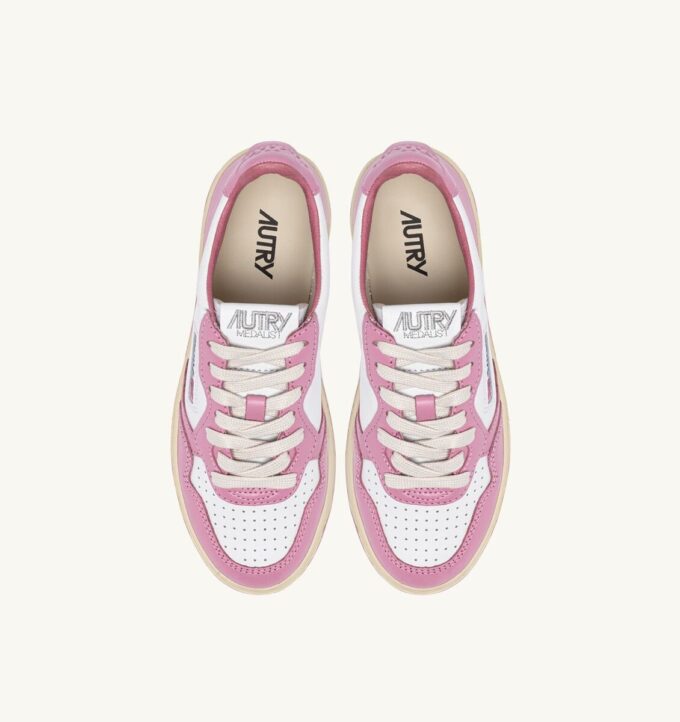 MEDALIST LOW SNEAKERS ZWEIFARBIG IN WEISSEM UND POLIGNAC LEDER