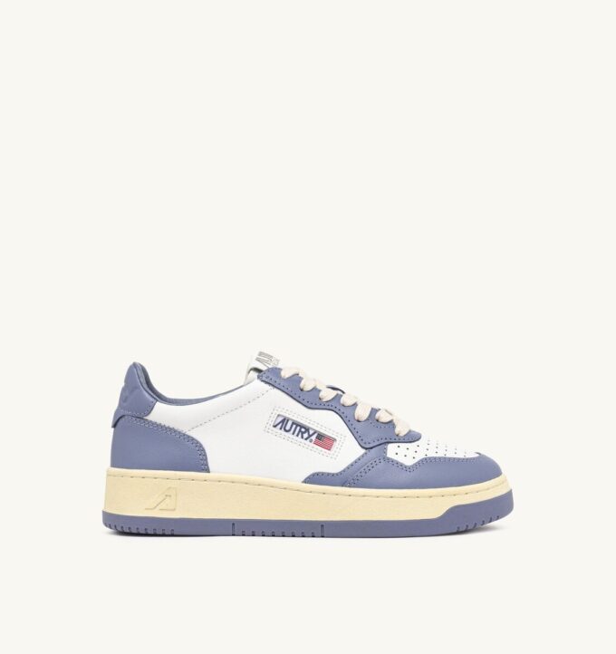 MEDALIST LOW SNEAKERS ZWEIFARBIG IN WEISSEM UND TEMPEST LEDER