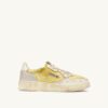 MEDALIST LOW SUPER VINTAGE SNEAKER AUS ELFENBEIN- UND WEISSEM LEDER UND MESH