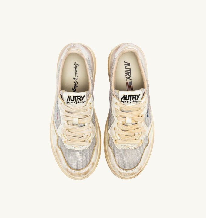 MEDALIST LOW SUPER VINTAGE SNEAKER AUS GRAUEM UND WEISSEM LEDER UND MESH MEDALIST LOW SUPER VINTAGE SNEAKER AUS GRAUEM UND WEISSEM LEDER UND MESH